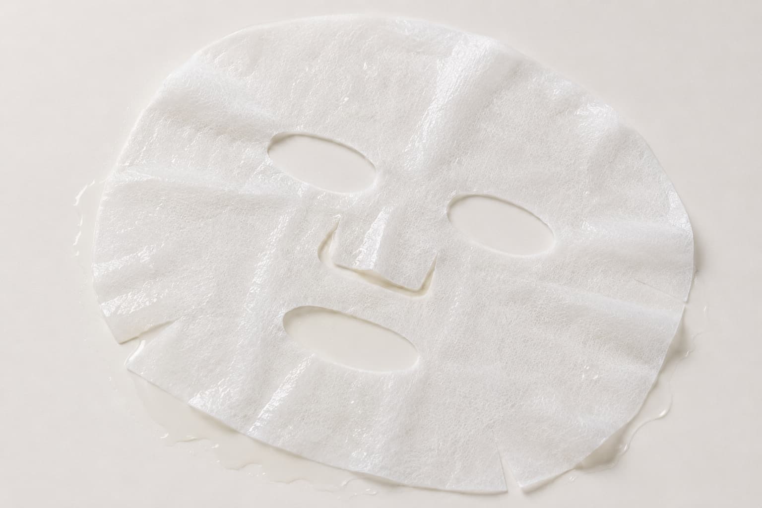 Korean sheet mask — unfolded treatment sheet soaked in essence